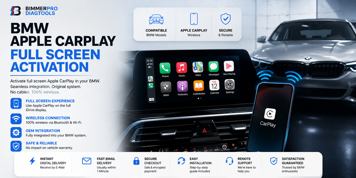 BMW Apple CarPlay Navi update Freischaltung