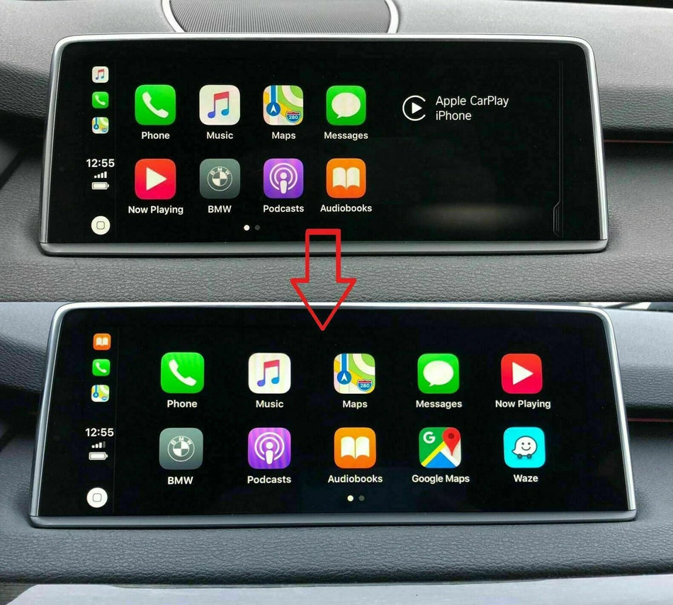 BMW Apple CarPlay Fullscreen Freischaltung inkl. Video-in-Motion (VIM) – NBT EVO im Fahrzeugdisplay