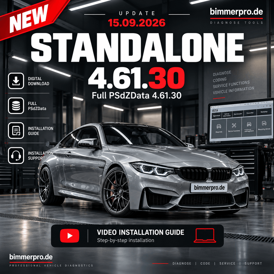 BMW ISTA+ Standalone 4.61.30 Diagnosesoftware mit Full PSdZData 4.61.30 – Download für E/F/G/I-Serie | diagtoolspro.com